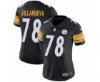 Womens Nike Pittsburgh Steelers #78 Alejandro Villanueva Vapor Untouchable Limited Black Team Color NFL Jersey