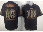 Nike NFL Denver Broncos #18 Peyton Manning Black Game Jerseys