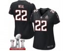 Womens Nike Atlanta Falcons #22 Keanu Neal Limited Black Alternate Super Bowl LI 51 NFL Jersey