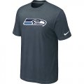 Nike Seattle Seahawks Sideline Legend Authentic Logo Dri-FIT T-Shirt Grey