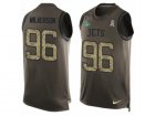 Mens Nike New York Jets #96 Muhammad Wilkerson Limited Green Salute to Service Tank Top NFL Jersey
