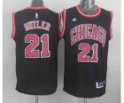 nba chicago bulls #21 butler black jerseys