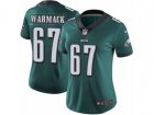 Women Nike Philadelphia Eagles #67 Chance Warmack Vapor Untouchable Limited Midnight Green Team Color NFL Jersey