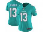 Women Nike Miami Dolphins #13 Dan Marino Vapor Untouchable Limited Aqua Green Team Color NFL Jersey