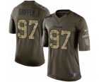 Men's Nike Minnesota Vikings #97 Everson Griffen Limited Green Salute to Service NFL Jersey