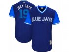 2017 Little League World Series Blue Jays #19 Jose Bautista Joey Bats Royal Jersey