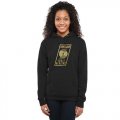 Womens Portland Trail Blazers Gold Collection Pullover Hoodie Black