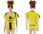 Womens Dortmund Blank Home Soccer Club Jersey