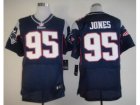 Nike NFL New England Patriots #95 Chandler Jones Blue Jerseys(Elite)