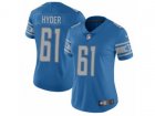 Women Nike Detroit Lions #61 Kerry Hyder Vapor Untouchable Limited Light Blue Team Color NFL Jersey