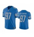 Mens Detroit Lions #97 Aidan Hutchinson Blue 2023 F.U.S.E. Vapor Untouchable Limited Stitched Jersey