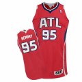 Mens Adidas Atlanta Hawks #95 DeAndre Bembry Authentic Red Alternate NBA Jersey