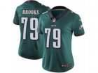 Women Nike Philadelphia Eagles #79 Brandon Brooks Vapor Untouchable Limited Midnight Green Team Color NFL Jersey