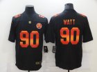 Nike Steelers #90 T.J. Watt Black Colorful Fashion Limited Jersey
