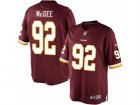 Mens Nike Washington Redskins #92 Stacy McGee Limited Burgundy Red Team Color NFL Jersey