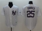 Yankees #25 Gleyber Torres White 2018 Stars & Stripes Cool Base Jersey