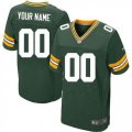 Mens Nike Green Bay Packers Customized Elite Green Team Color NFL Jersey