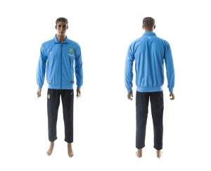 manchester city Training Hooded Presentation Suit Mens Blue