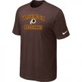 Washington Redskins Heart & Soul Brown T-Shirt