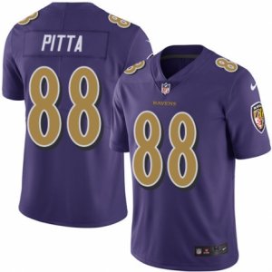Mens Nike Baltimore Ravens #88 Dennis Pitta Limited Purple Rush NFL Jersey