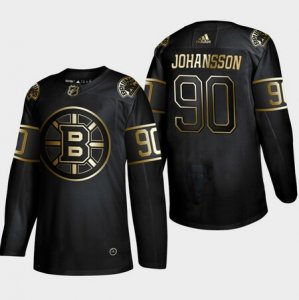 Bruins #90 Marcus Johansson Black Gold Adidas Jersey