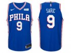 Nike NBA Philadelphia 76ers #9 Dario Saric Jersey 2017-18 New Season Blue Jersey