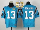Nike Carolina Panthers #13 Kelvin Benjamin Blue Alternate Super Bowl 50 Men Stitched NFL Elite Jersey