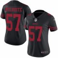 Womens Nike San Francisco 49ers #57 Michael Wilhoite Limited Black Rush NFL Jersey