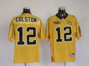 new orleans Saints #12 Colston Gold[Champions patch]