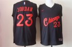 Chicago Bulls # 23 Michael Jordan Black Nike Jersey