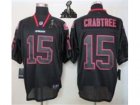 2013 Nike Super Bowl XLVII NFL San Francisco 49ers #15 Michael Crabtree Black Jerseys[Lights Out Elite]