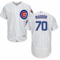 Men's Majestic Chicago Cubs #70 Joe Maddon White Flexbase Authentic Collection MLB Jersey