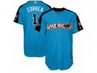 Houston Astros #1 Carlos Correa Replica Blue American League 2017 MLB All-Star MLB Jersey