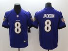 Nike Ravens #8 Lamar Jackson Purple Vapor Untouchable Limited Jersey