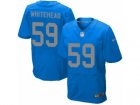 Mens Nike Detroit Lions #59 Tahir Whitehead Elite Blue Alternate NFL Jersey