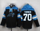 Nike Carolina Panthers #70 Trai Turner Black Player Pullover NFL Hoodie