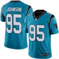 Nike Carolina Panthers #95 Charles Johnson Blue Mens Stitched NFL Limited Rush Jersey
