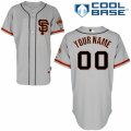 Youth Majestic San Francisco Giants Customized Authentic Grey Road 2 Cool Base MLB Jersey