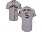 Houston Astros #5 Jeff Bagwell Authentic Grey Road 2017 World Series Bound Flex Base MLB Jersey