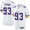 Mens Nike Minnesota Vikings #93 Shamar Stephen Limited White NFL Jersey