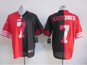 Nike NFL San Francisco 49ers #7 Colin Kaepernick black-red[Elite split]