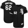 Men's Majestic Chicago White Sox #62 Jose Quintana Black Flexbase Authentic Collection MLB Jersey