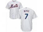 Mens Majestic New York Mets #7 Jose Reyes Replica White Home Cool Base MLB Jersey