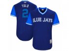 2017 Little League World Series Blue Jays #2 Troy Tulowitzki Tulo Royal Jersey
