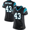 Womens Nike Carolina Panthers #43 Fozzy Whittaker Limited Black Team Color NFL Jersey