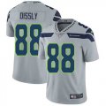 Nike Seahawks #88 Will Dissly Gray Vapor Untouchable Limited Jersey