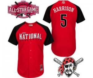 mlb 2015 all star jerseys pittsburgh pirates #5 harrison red