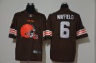 Nike Browns #6 Baker Mayfield Brown Vapor Untouchable Limited Jersey