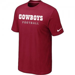 Nike Dallas Cowboys Sideline Legend Authentic Font T-Shirt Red