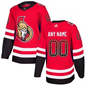 Ottawa Senators Red Men\'s Customized Drift Fashion Adidas Jersey